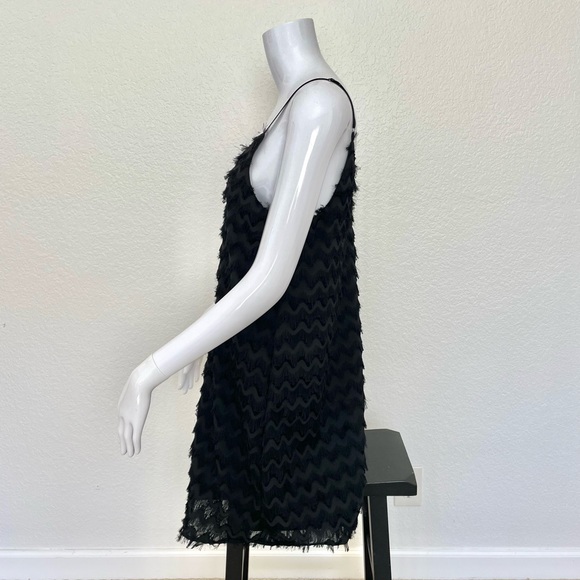 NWT Feather Black Mini Dress - S - Picture 6 of 6